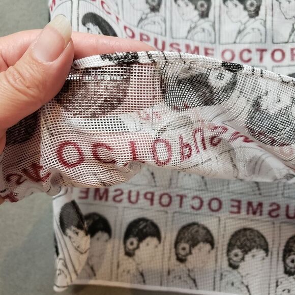 Octopus me anime weird mesh short sleeve hooded shirt. - Picture 9 of 15